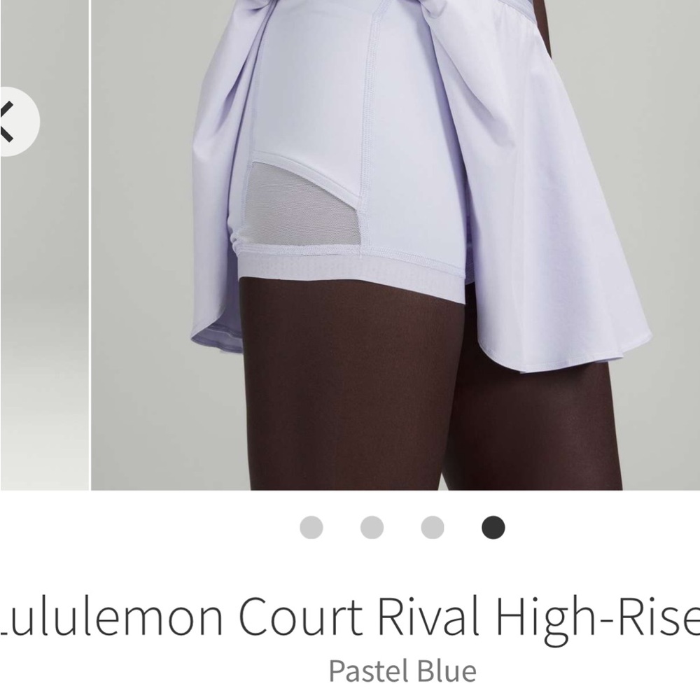 Lululemon Court Rival High-Rise Skirt NWOT